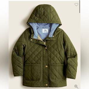 J. Crew Kids Olive Green Quilted Jacket